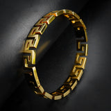 Golden Greek Key Bangle
