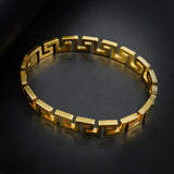 Golden Greek Key Bangle
