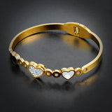 Golden Heart Bangle