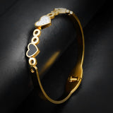 Golden Heart Bangle
