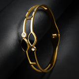 Golden Onyx Bangle