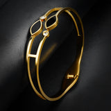 Golden Onyx Bangle