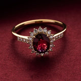 Dainty Ruby Rings for Women