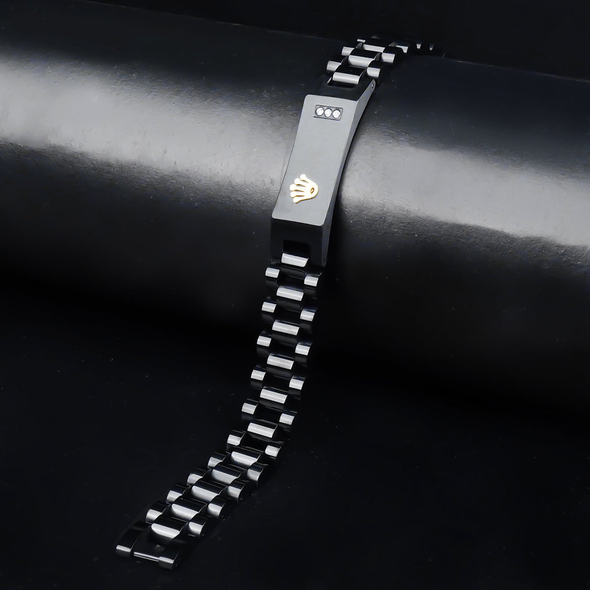 Black Rolax Crown Chain Bracelet