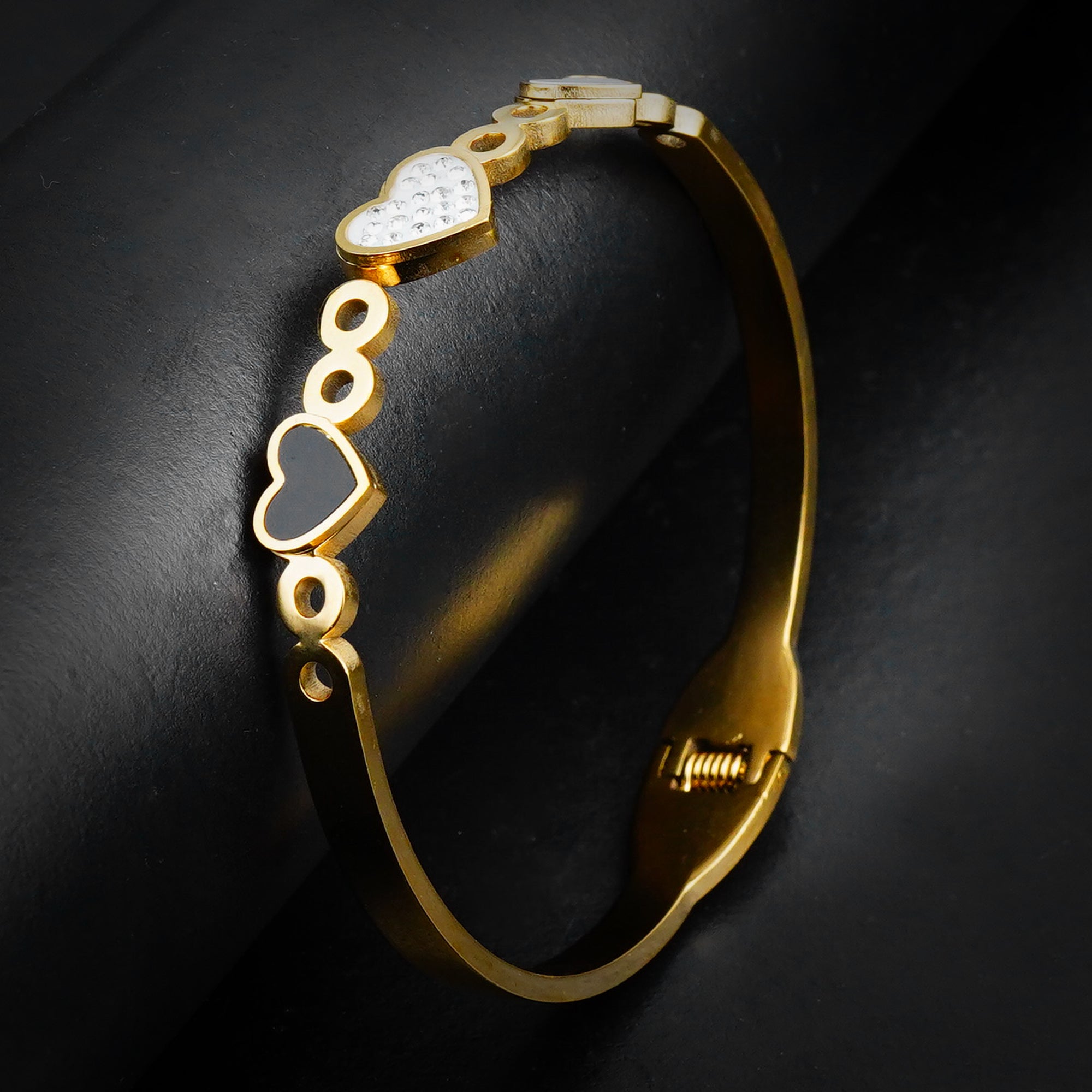 Golden Heart Bangle