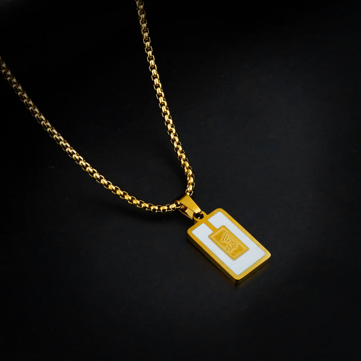White Allah Pendant