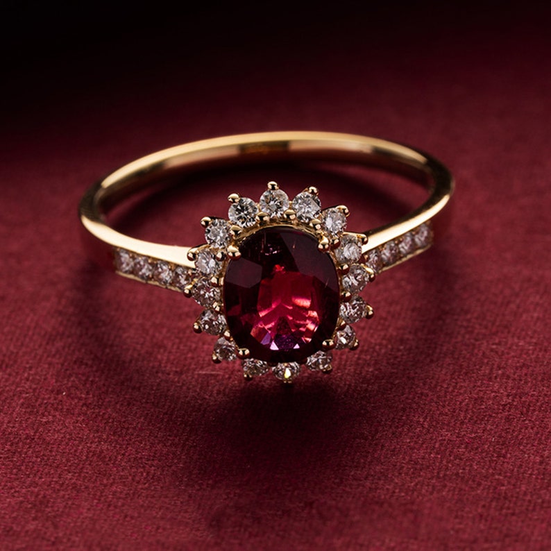 Dainty Ruby Rings for Women
