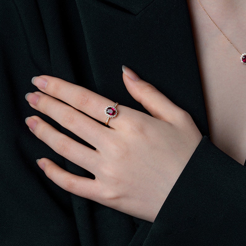 Dainty Ruby Rings for Women