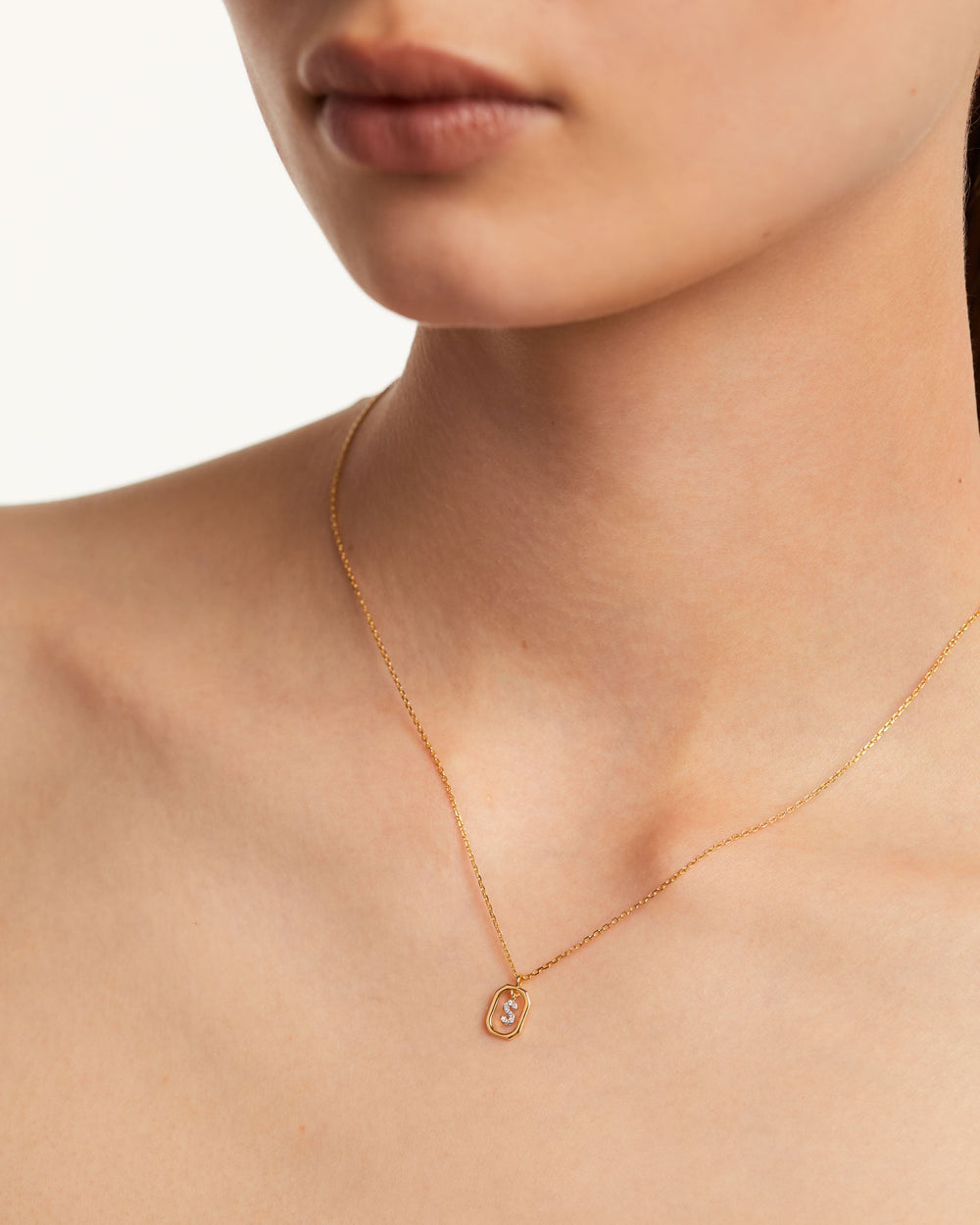 Diamond Initial Necklace